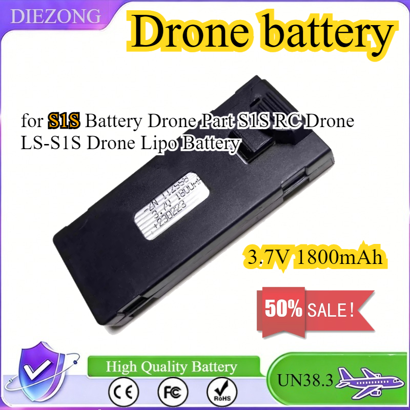 Drone Rc S1S - 3.7V 1800mAh Battery for S1S Battery