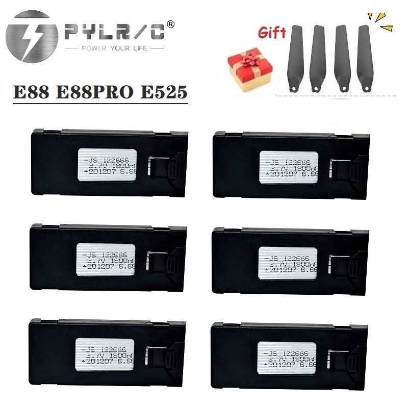 Drone Rc E88 Pro - 1/2/3/5/10Pcs 3.7V 1800Mah RC Drone Battery