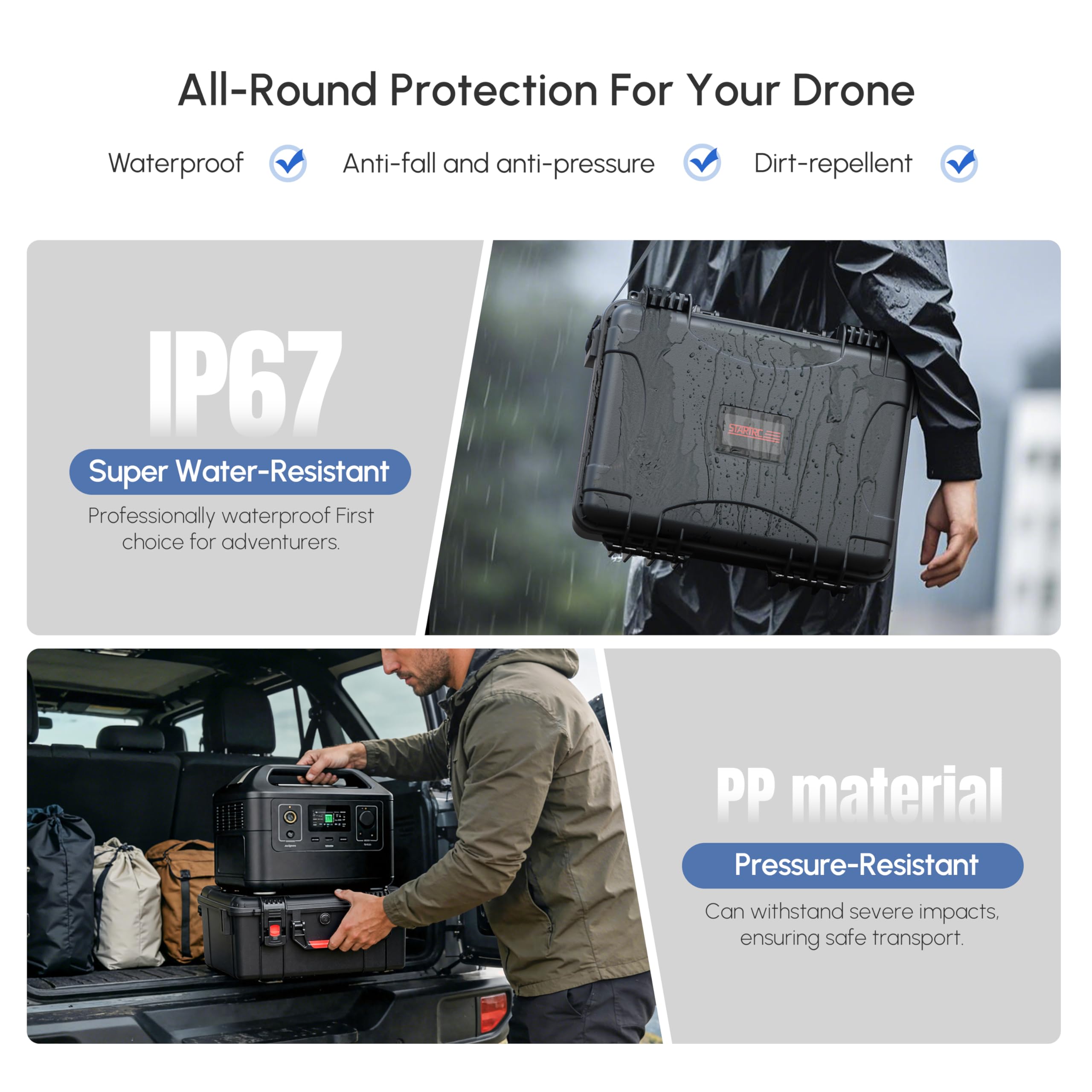 Waterproof Hard Case for DJI A - Drone Rc N3 ulasan dan harga