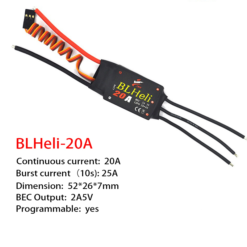 1-3Pcs Brushless ESC BLHeli 20 - Drone Rc Remote ulasan dan harga