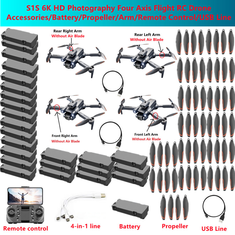 S1S 6K HD Photography Four Axi - Drone Rc S1S ulasan dan harga