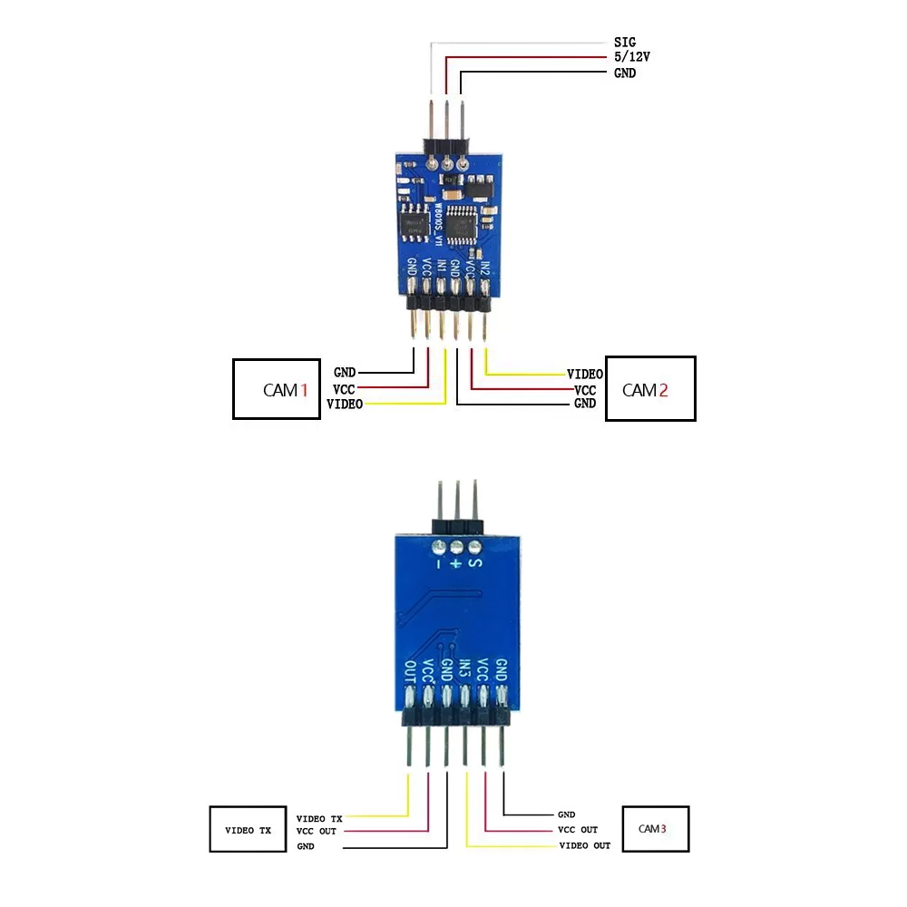5.8G 3 Channel Video Switcher  - Drone Rc Remote ulasan dan harga