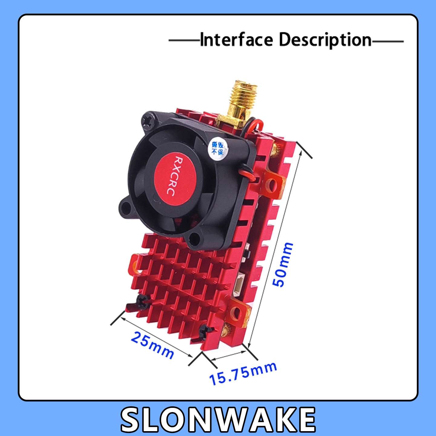 SLONWAKE 5.8G 2W VTX FPV 1800T - Drone Rc Explorer ulasan dan harga