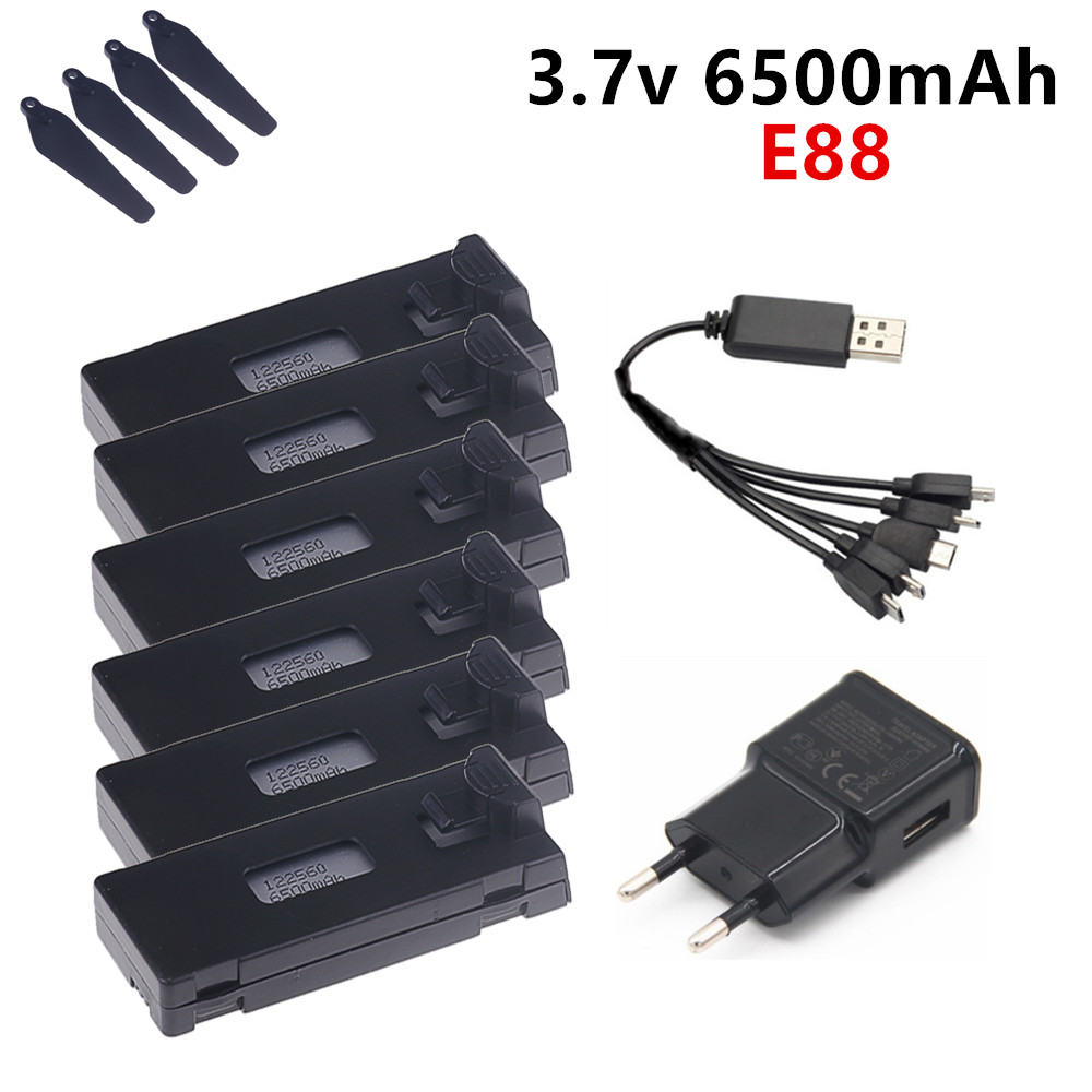 3.7V 6500mAh Lipo Battery For  - Drone Rc E88 Pro ulasan dan harga