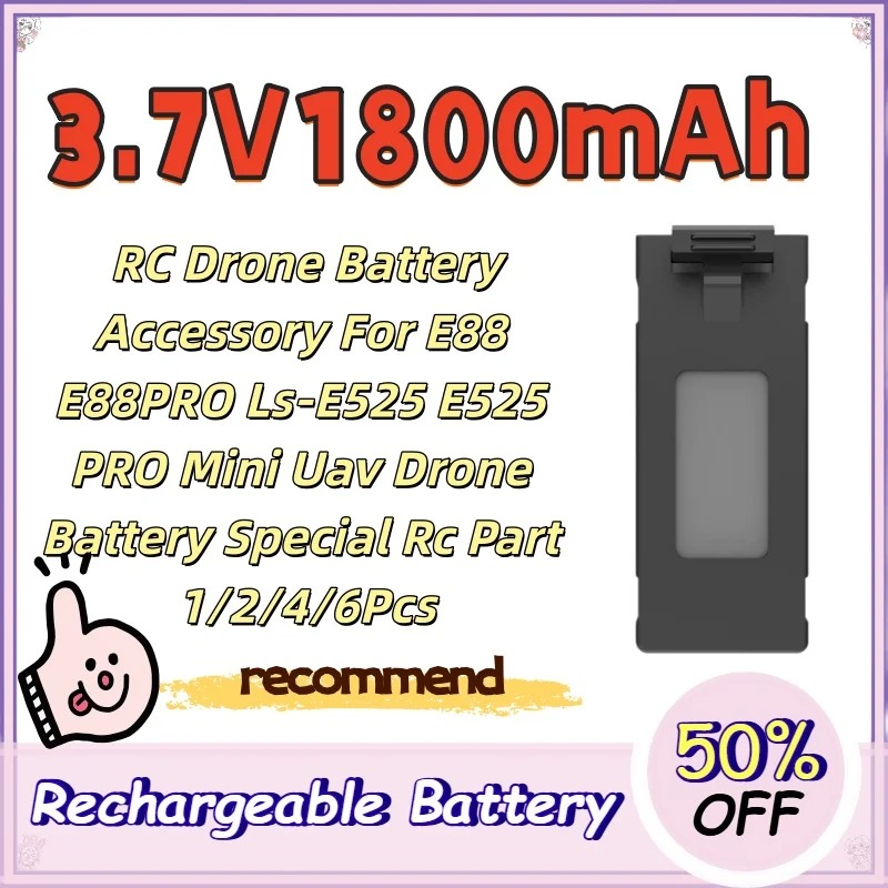 3.7V 1800mAh RC Drone Battery  - Drone Rc E88 Pro ulasan dan harga