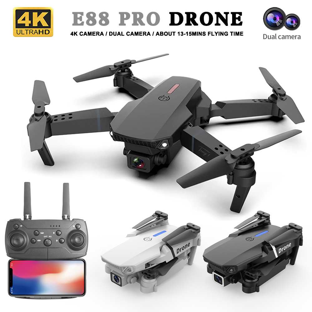 2026 Mini RC E88 Drone Foldabl - Drone Rc E88 Pro ulasan dan harga