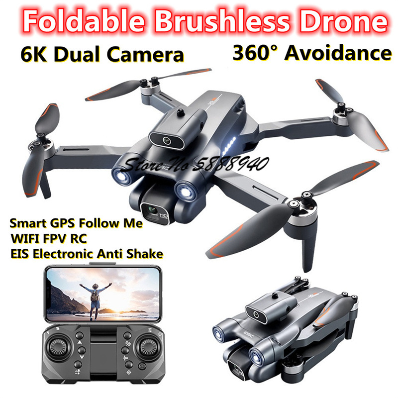 6K Optical Flow Brushless Fold - Drone Rc S1S ulasan dan harga