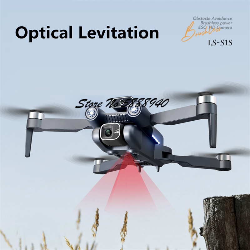 6K Optical Flow Brushless Fold - Drone Rc S1S ulasan dan harga
