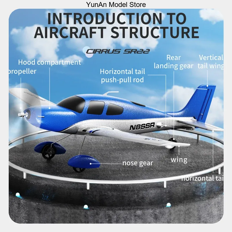 QIDI 580 520mm Wingspan 4CH RC - Rc Wing Glider ulasan dan harga