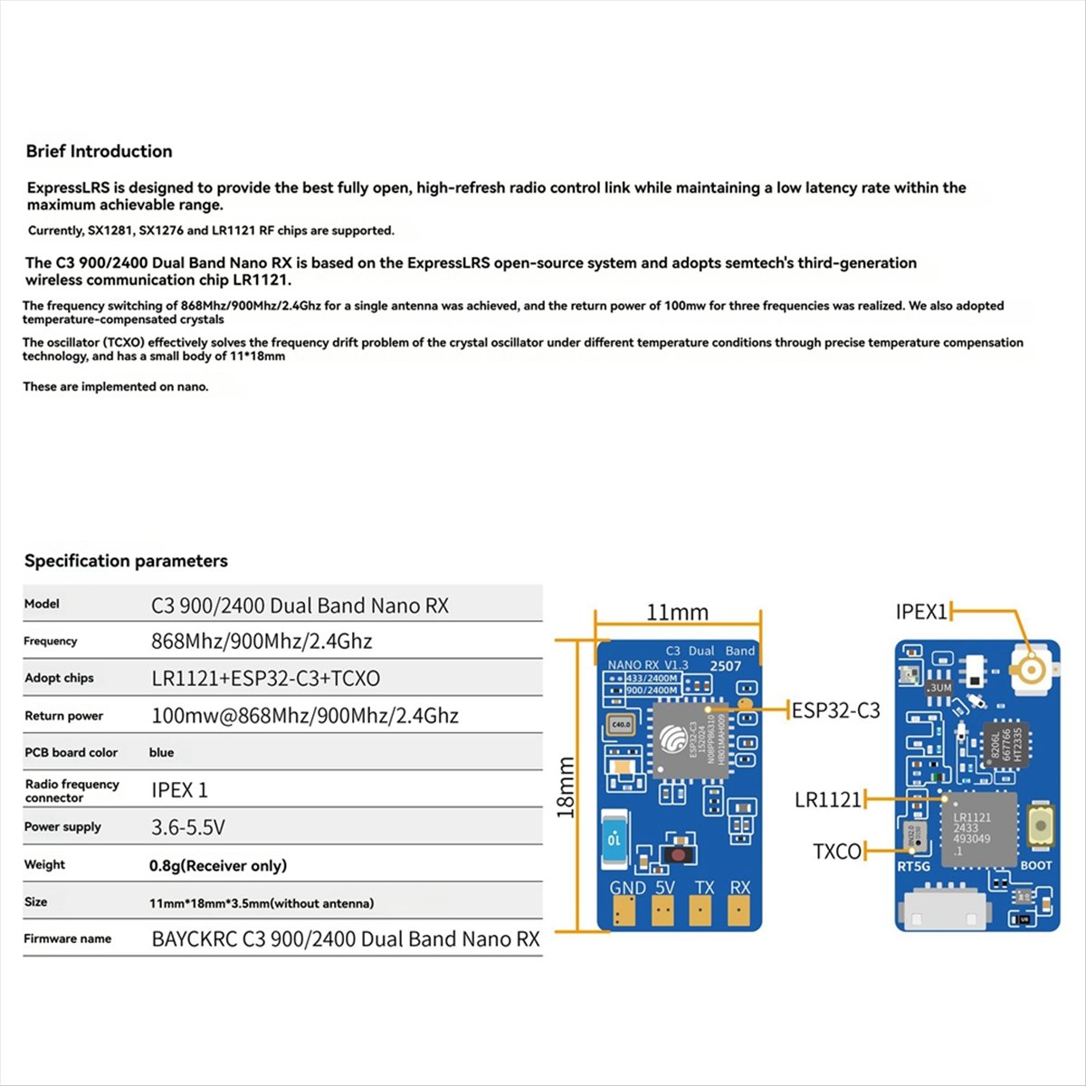 Hot Sale ELRS Dual Band Nano R - Drone Rc Frequency ulasan dan harga