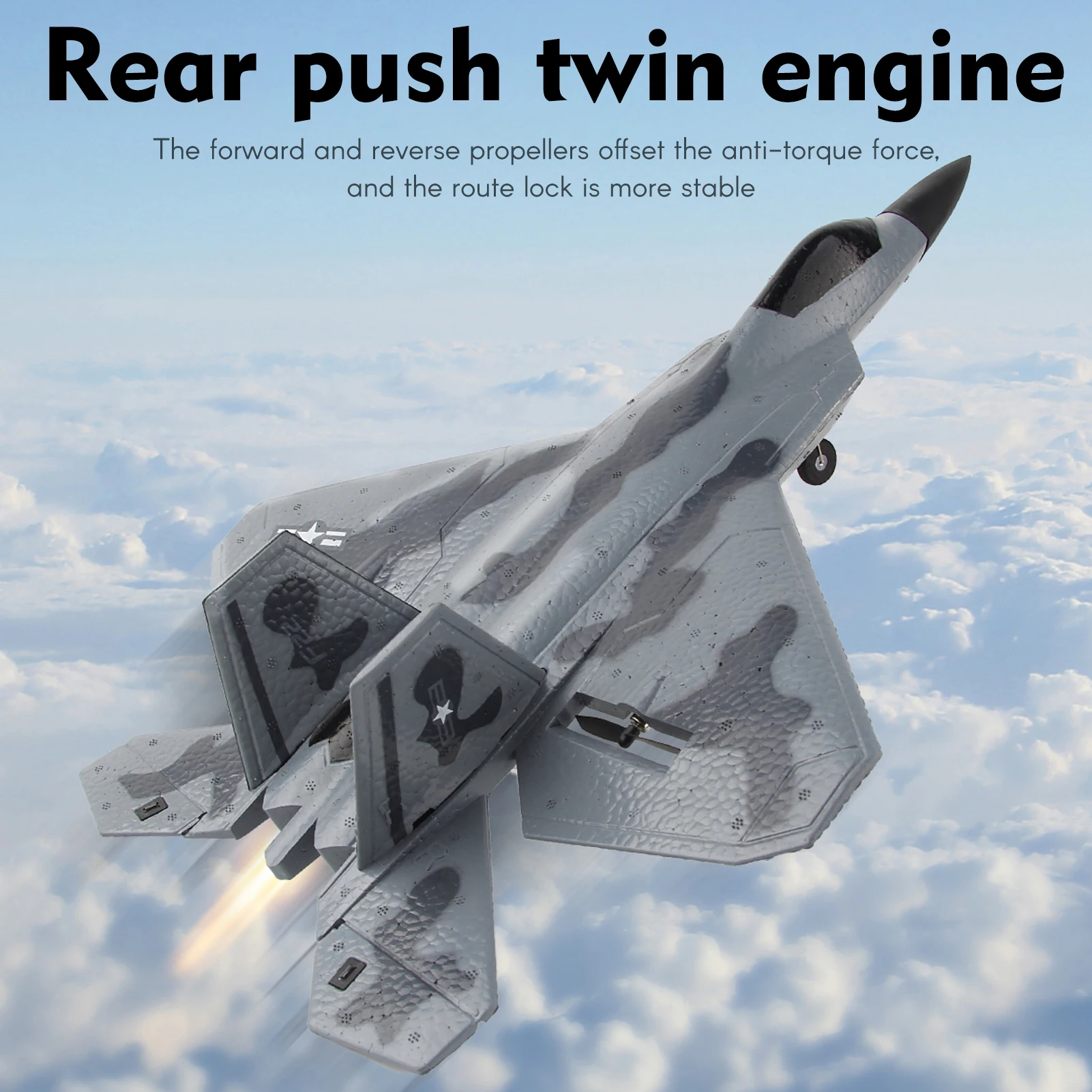 Foam RC Aircraft F22 Fighter R - Drone F22 Rc ulasan dan harga