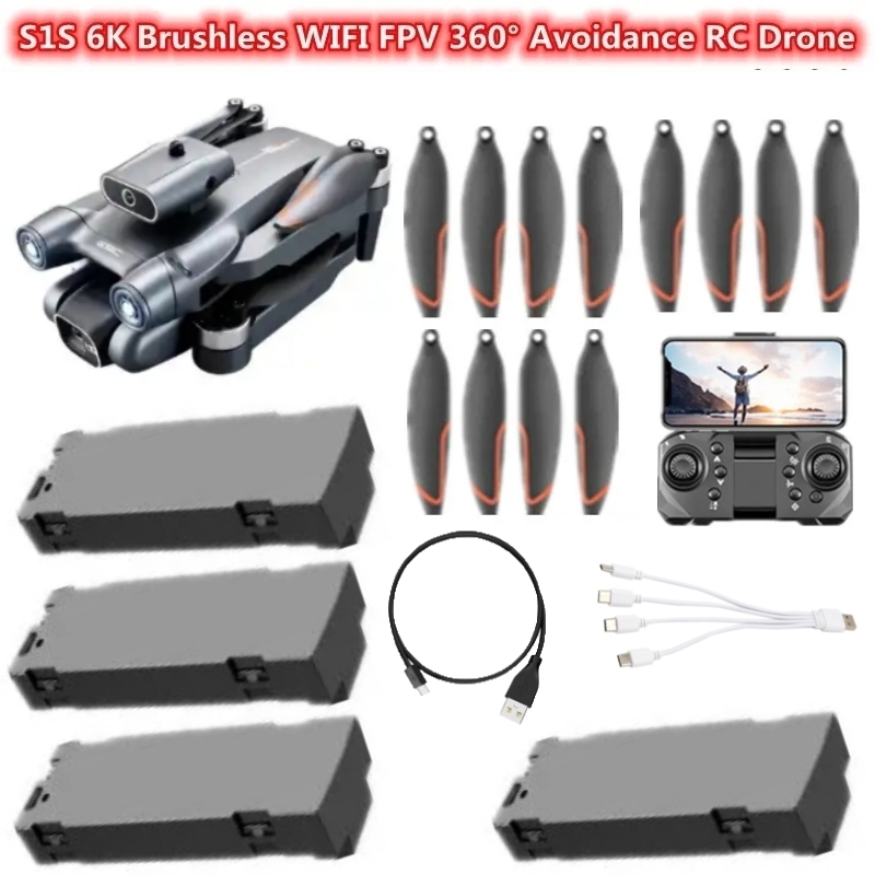 S1S 6K Brushless WIFI FPV 360° - Drone Rc S1S ulasan dan harga