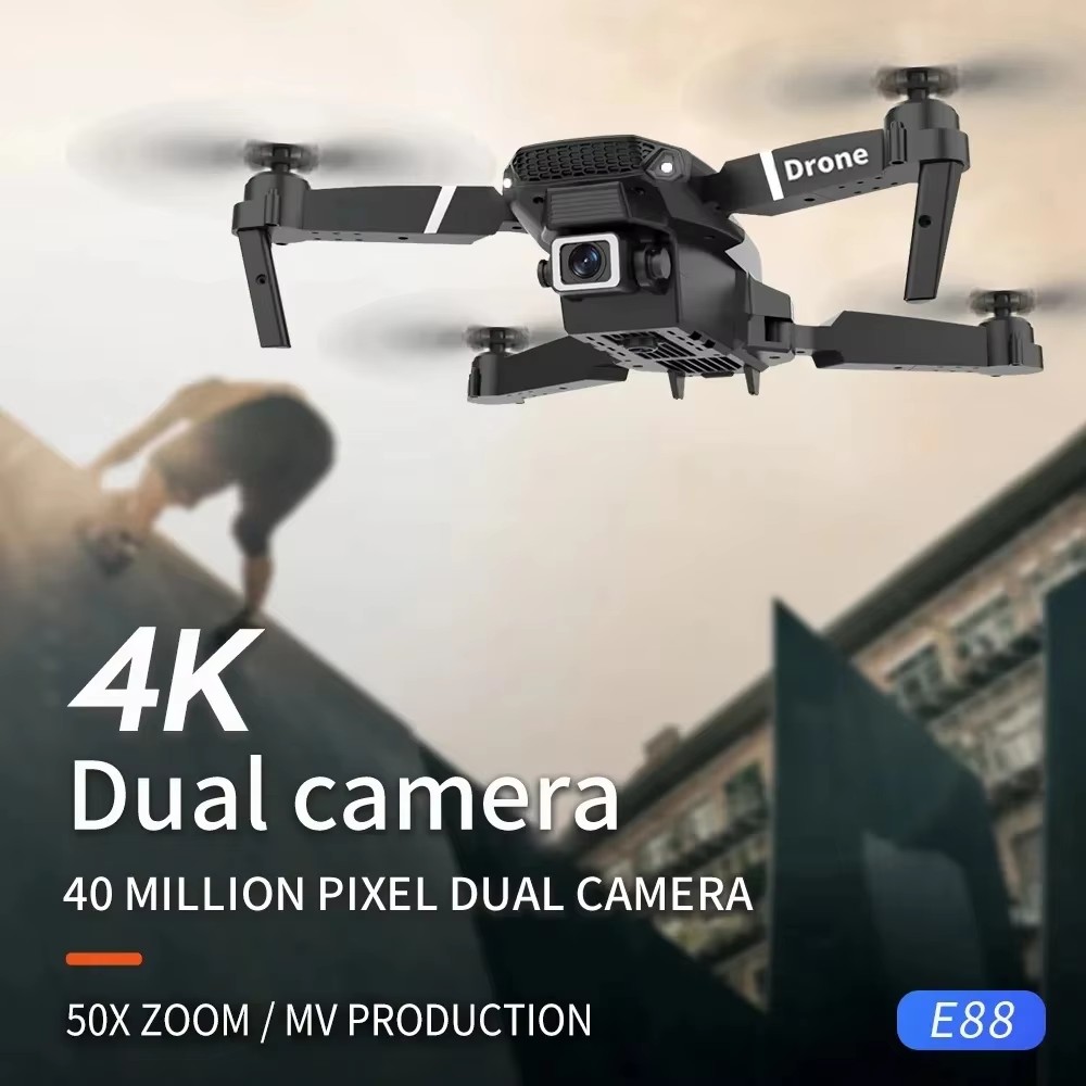 E88 Pro New Upgraded Drone 4K  - Drone Rc E88 Pro ulasan dan harga