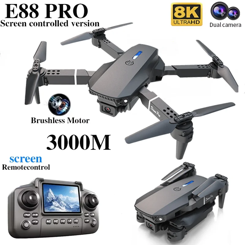E88 PRO Drone with screen 4K H - Drone Rc E88 Pro ulasan dan harga